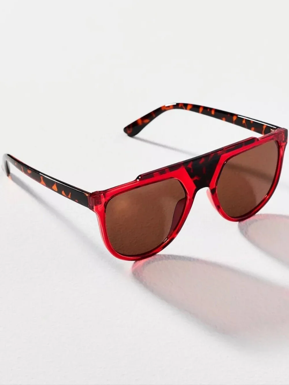 I-SEA Red Tortoiseshell Aviatior Sunglasses - NWOT